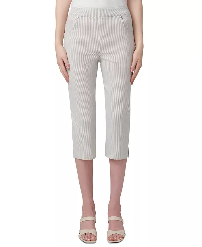 Женские весенние полосатые брюки Pedal Pusher Hue, коричневый
Женские весенние полосатые брюки Pedal Pusher Hue, коричневый