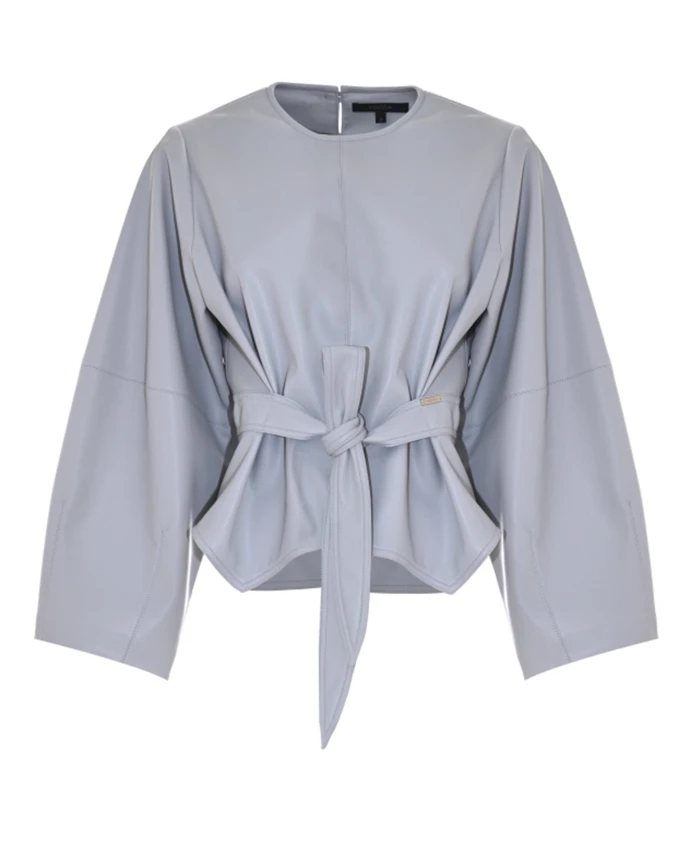 Стильная свободная блузка с поясом в тон. Kocca, серый
Стильная свободная блузка с поясом в тон. Kocca, серый