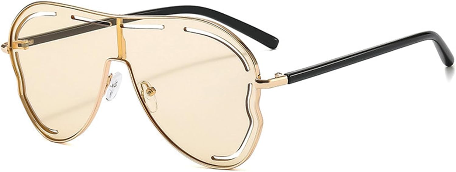 Willochra Роскошные солнцезащитные очки в большой оправе, винтажные, увеличенного размера, в стиле «пилот», для женщин и мужчин, с полым градиентом, зеленые, защитные очки-маски, C2
Willochra Роскошные солнцезащитные очки в большой оправе, винтажные, увеличенного размера, в стиле «пилот», для женщин и мужчин, с полым градиентом, зеленые, защитные очки-маски, C2