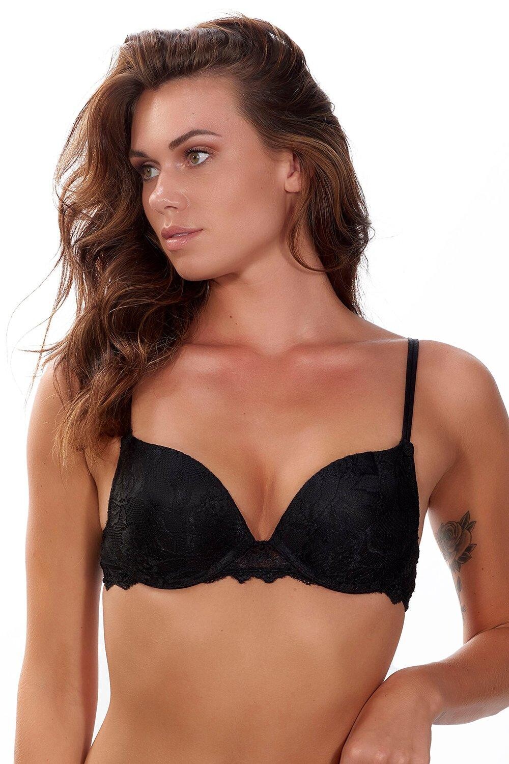 Кружевной гелевый бюстгальтер на косточках 'Anna' After Eden, черный
Кружевной гелевый бюстгальтер на косточках 'Anna' After Eden, черный