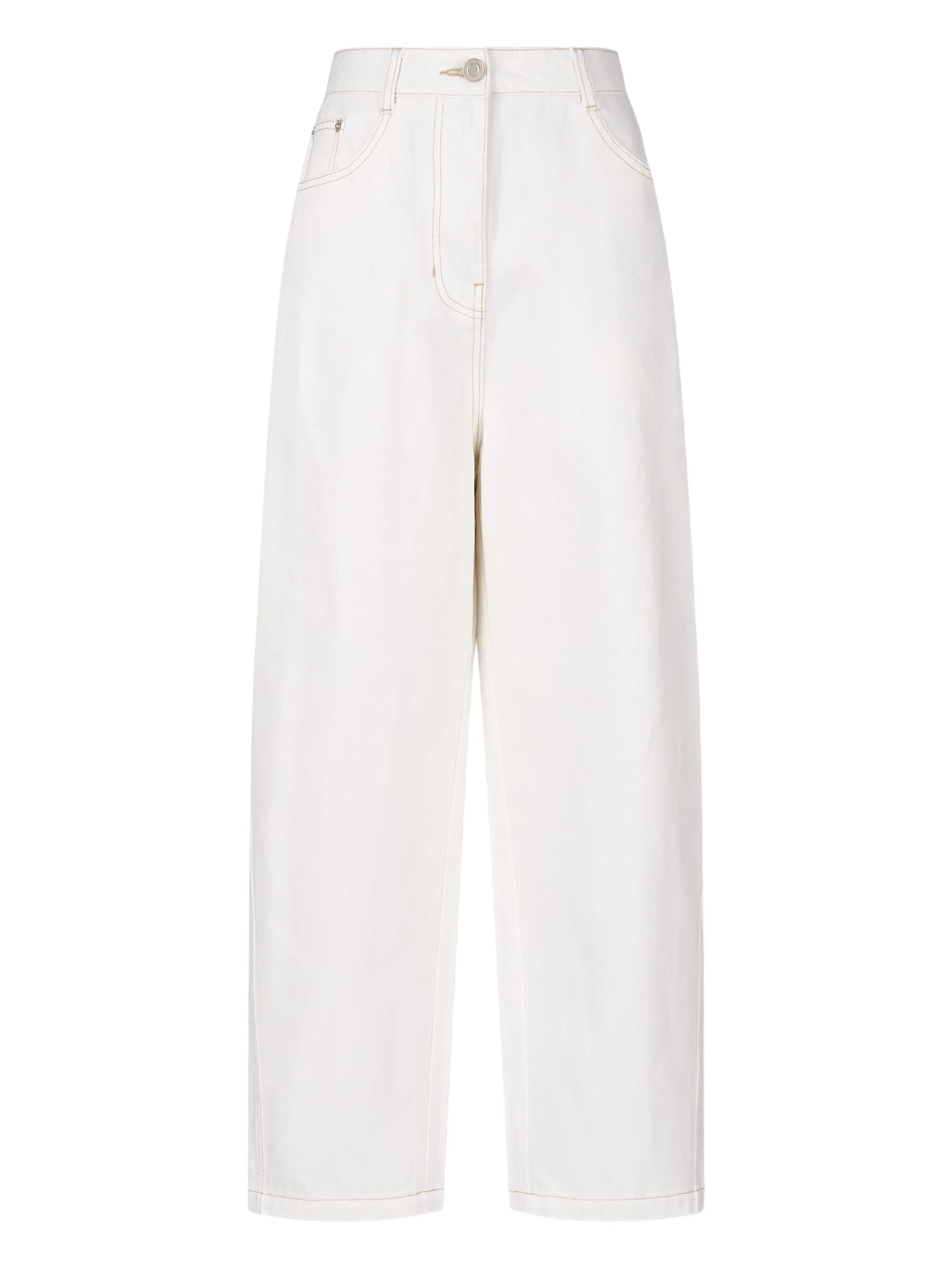 Джинсы с контрастной строчкой Tomboy, белый
Джинсы с контрастной строчкой Tomboy, белый