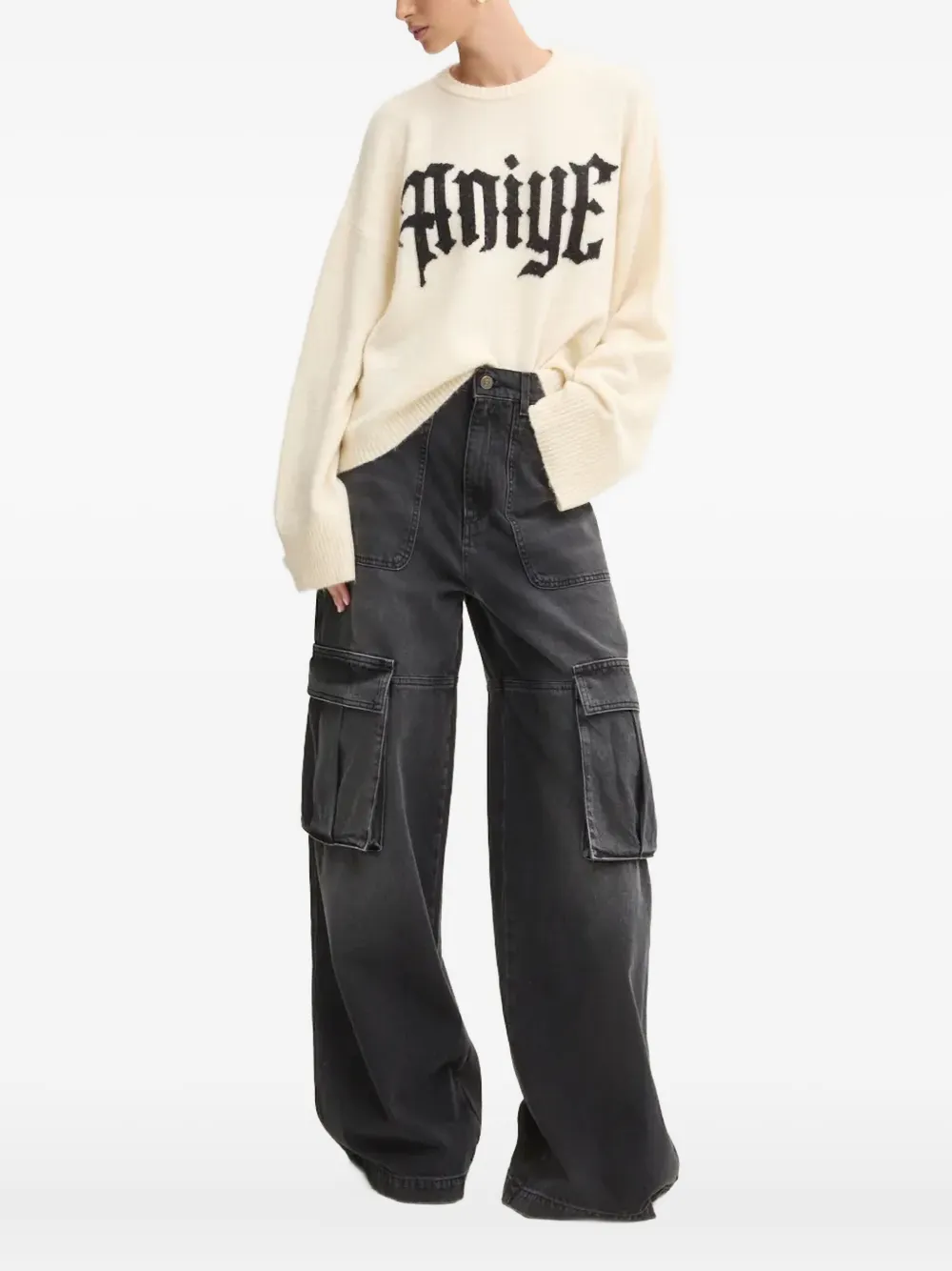 Свитер с логотипом Aniye By, нейтральный
Свитер с логотипом Aniye By, нейтральный