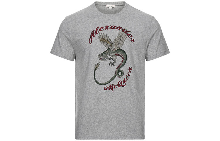 Футболка мужская серая Alexander McQueen
Футболка мужская серая Alexander McQueen