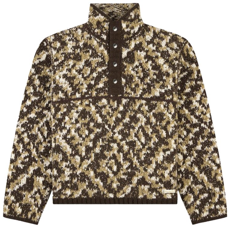 Вязаный пуловер с узором шале Aimé Leon Dore «Абстрактный узор», коричневый
Вязаный пуловер с узором шале Aimé Leon Dore «Абстрактный узор», коричневый