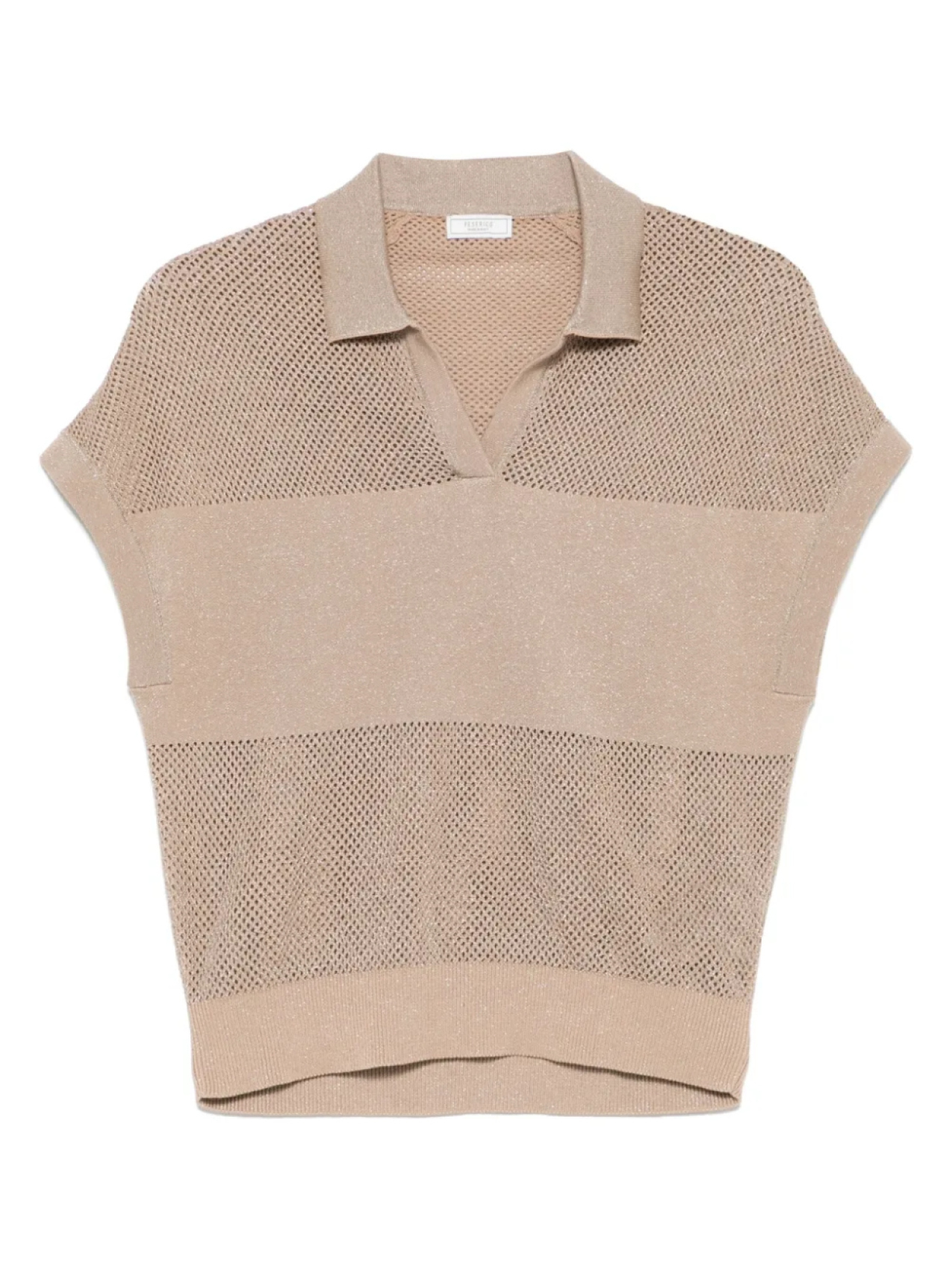 Верхняя часть поло с люрексом Peserico, коричневый
Верхняя часть поло с люрексом Peserico, коричневый