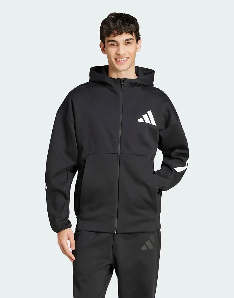 Куртка спортивная adidas Performance ZNE с капюшоном и застежкой-молнией черного цвета
Куртка спортивная adidas Performance ZNE с капюшоном и застежкой-молнией черного цвета