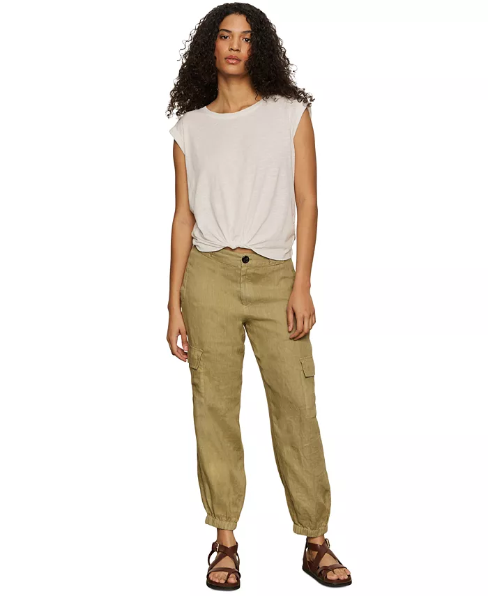 Женская футболка с узлом спереди и округлым вырезом Muscle Tee Sanctuary, белый
Женская футболка с узлом спереди и округлым вырезом Muscle Tee Sanctuary, белый