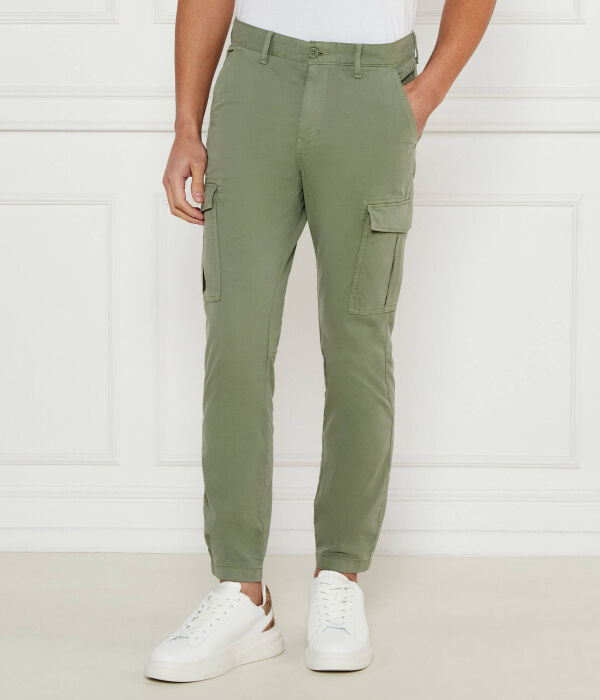 Брюки-карго мужские Tommy Jeans с накладными карманами, зеленый 
Брюки-карго мужские Tommy Jeans с накладными карманами, зеленый