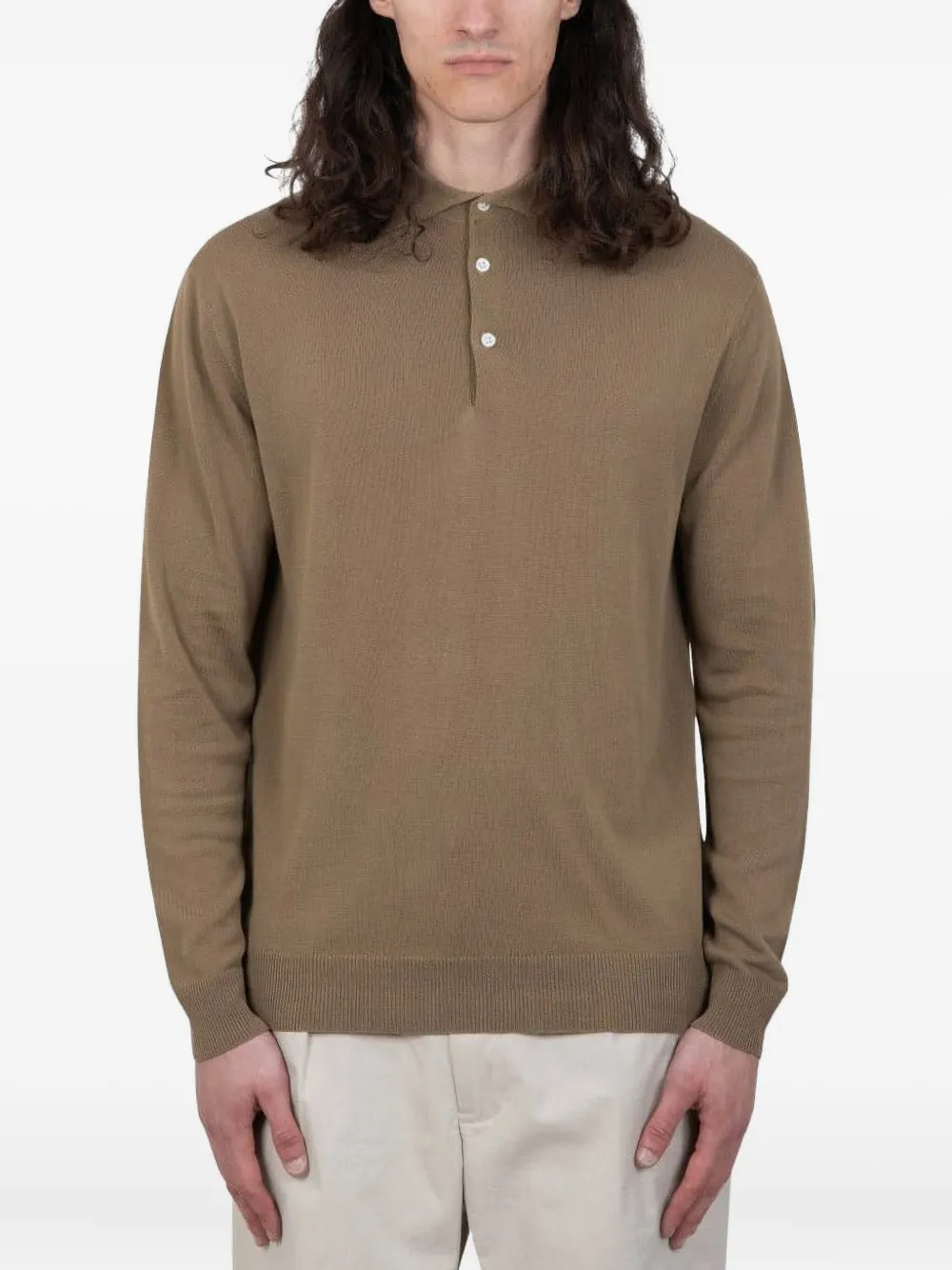 Рубашка поло с длинными рукавами Stone Island, коричневый
Рубашка поло с длинными рукавами Stone Island, коричневый