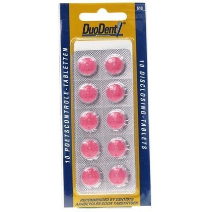 Таблетки Duodent для контроля чистки зубов, 10 шт., зубная паста
Таблетки Duodent для контроля чистки зубов, 10 шт., зубная паста