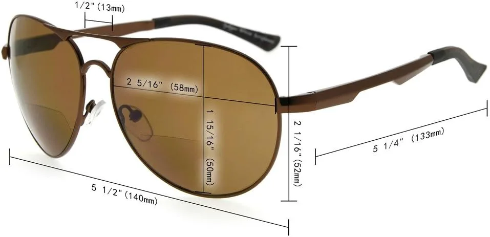 Солнцезащитные очки Eyekepper в стиле «пилот» с поликарбонатными линзами, поляризованными линзами, металлической оправой и пружинными шарнирами, Black/G15
Солнцезащитные очки Eyekepper в стиле «пилот» с поликарбонатными линзами, поляризованными линзами, металлической оправой и пружинными шарнирами, Black/G15