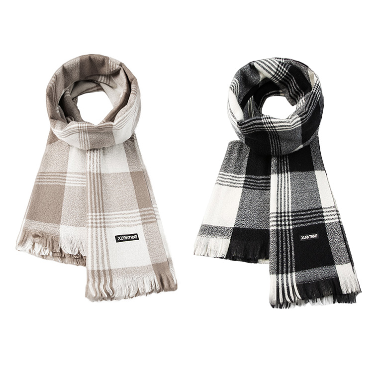 Вязаный шарф унисекс, Black+Khaki
Вязаный шарф унисекс, Black+Khaki