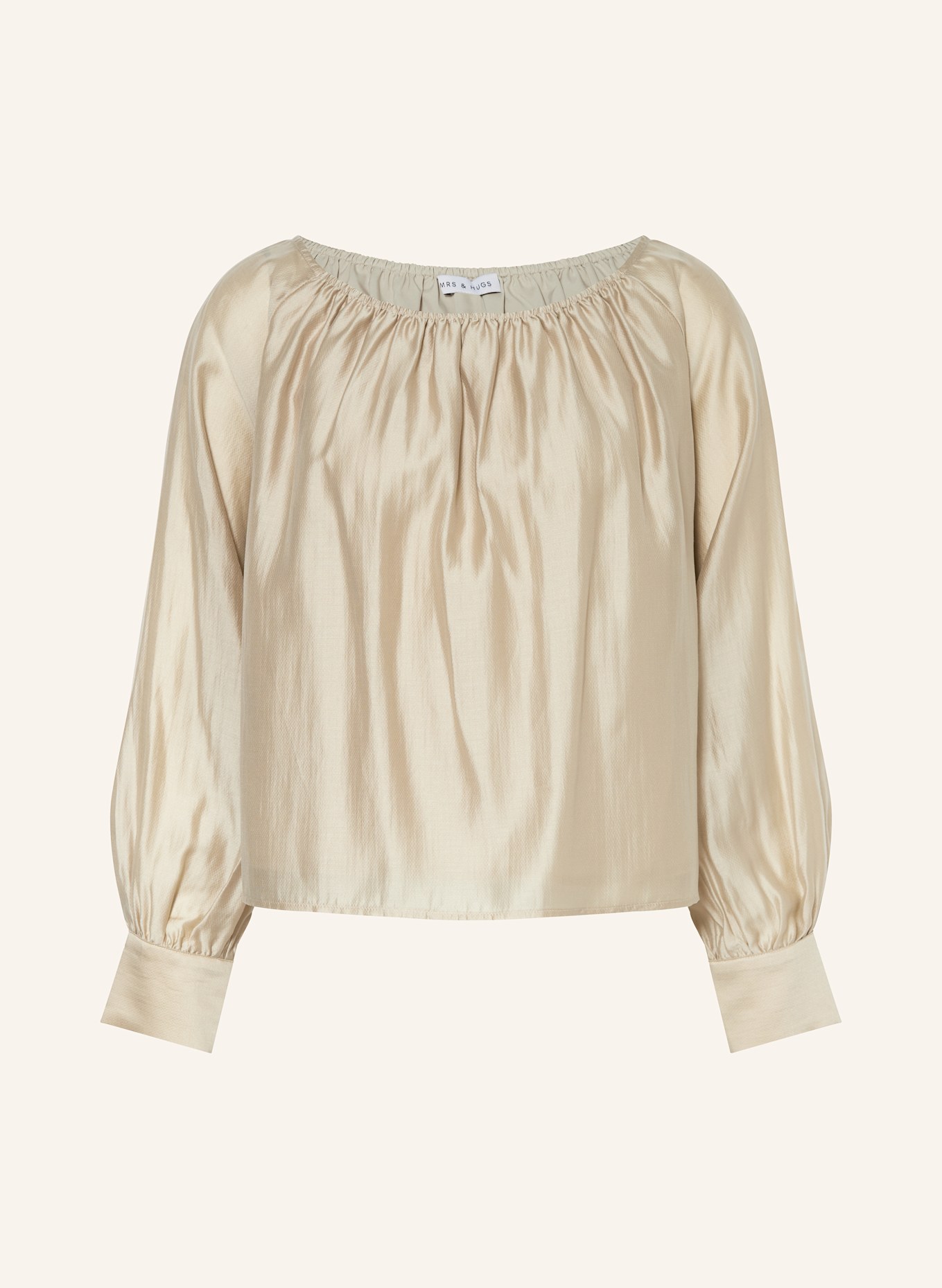 Блузка рубашка Mrs & Hugs, бежевый
Блузка рубашка Mrs & Hugs, бежевый