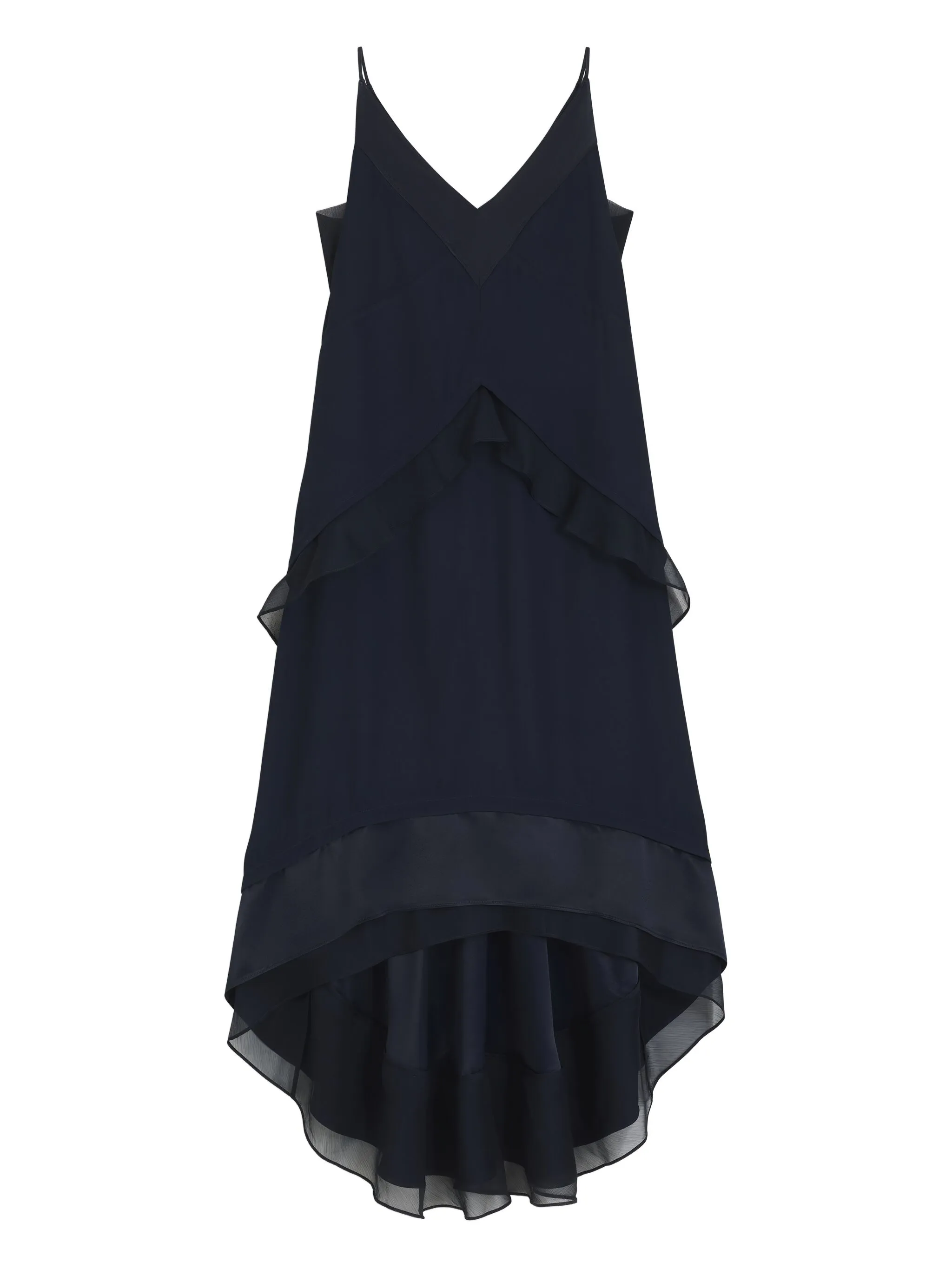 Многослойное платье миди с оборками Boss, синий
Многослойное платье миди с оборками Boss, синий