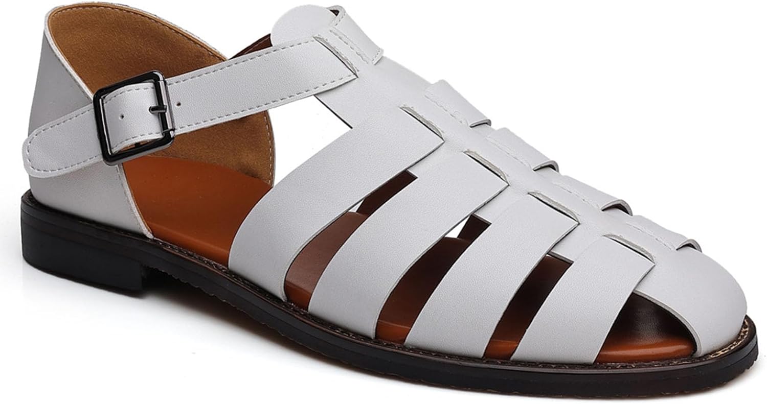 Мужские классические римские босоножки Myallfeet, модные летние дышащие пляжные сандалии для рыбалки, удобные, нескользящие, с плоской подошвой, белый
Мужские классические римские босоножки Myallfeet, модные летние дышащие пляжные сандалии для рыбалки, удобные, нескользящие, с плоской подошвой, белый