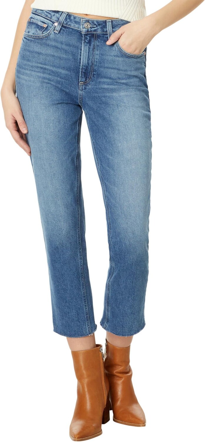 Джинсы High-Rise Brigitte Raw Hem Cuf in Stronghold Paige, цвет Stronghold 
Джинсы High-Rise Brigitte Raw Hem Cuf in Stronghold Paige, цвет Stronghold