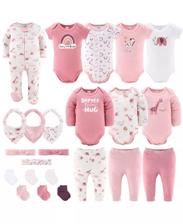 Подарочный набор для новорожденного девочки, Safari Rainbow, 23 основных предмета, розовый The Peanutshell, мультиколор
Подарочный набор для новорожденного девочки, Safari Rainbow, 23 основных предмета, розовый The Peanutshell, мультиколор