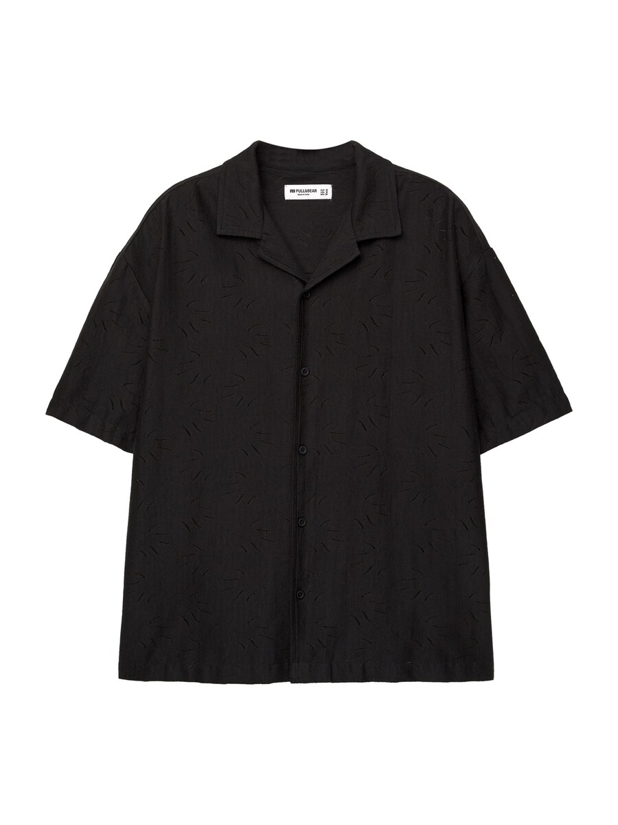 Рубашка на пуговицах Comfort fit Pull&Bear, черный
Рубашка на пуговицах Comfort fit Pull&Bear, черный