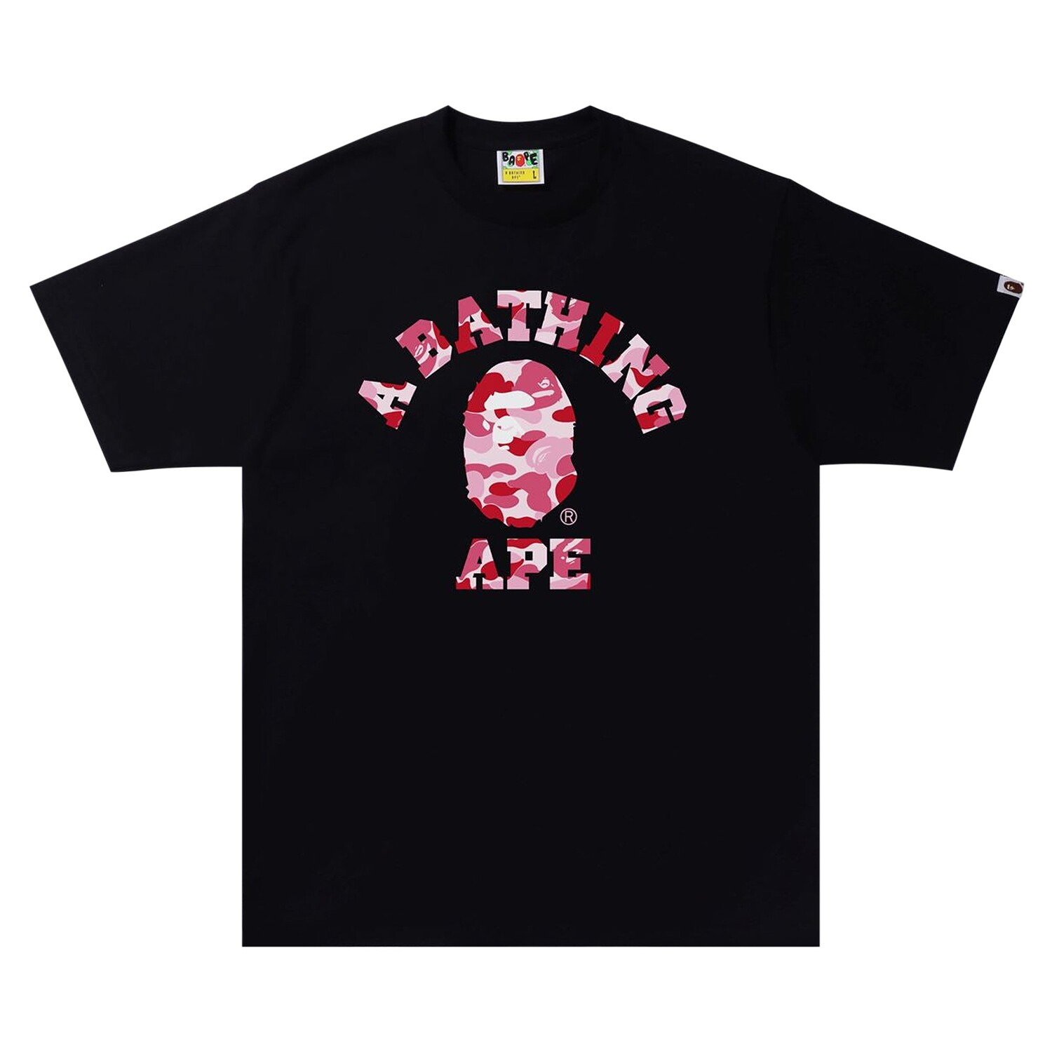 Камуфляжная футболка BAPE ABC Черный/Розовый
Камуфляжная футболка BAPE ABC Черный/Розовый
