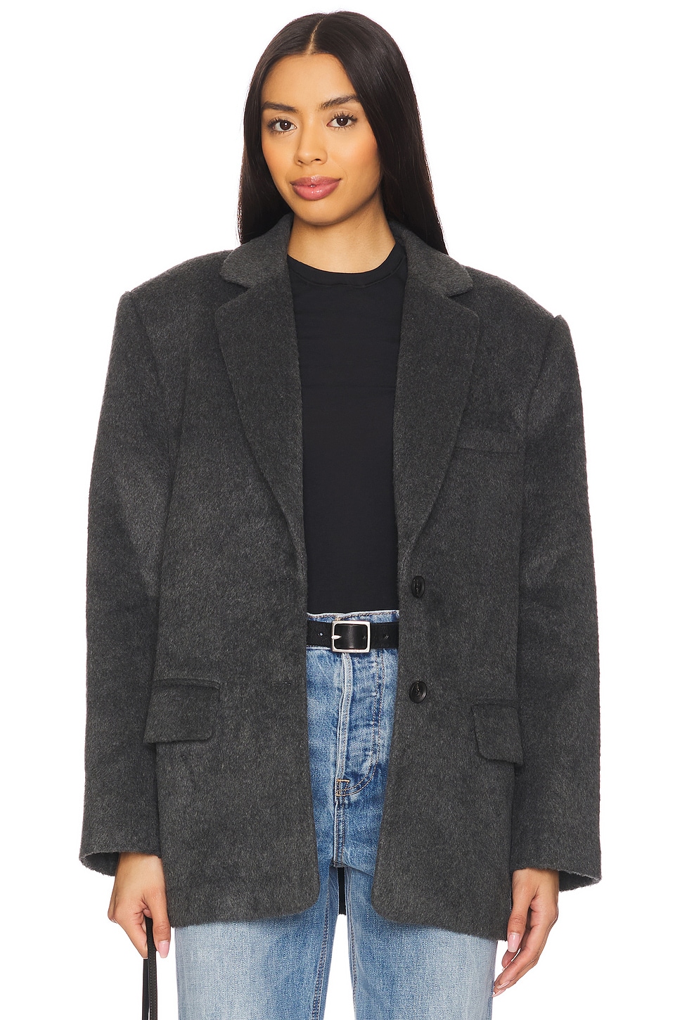 Шерстяной пиджак Grlfrnd, dark heather grey
Шерстяной пиджак Grlfrnd, dark heather grey