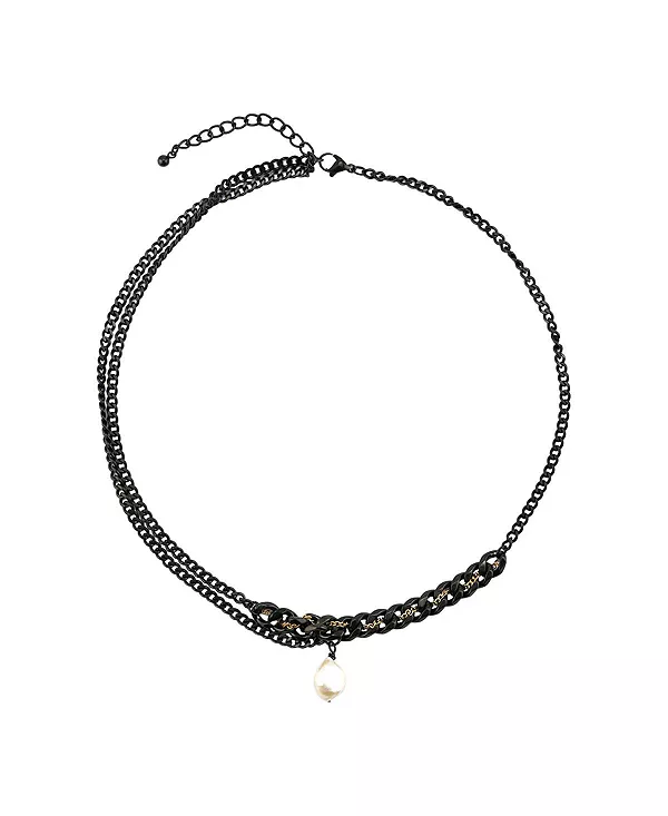 Ожерелье из жемчуга и цепи Nour / цвет бронзы Rebl Jewelry, black
Ожерелье из жемчуга и цепи Nour / цвет бронзы Rebl Jewelry, black