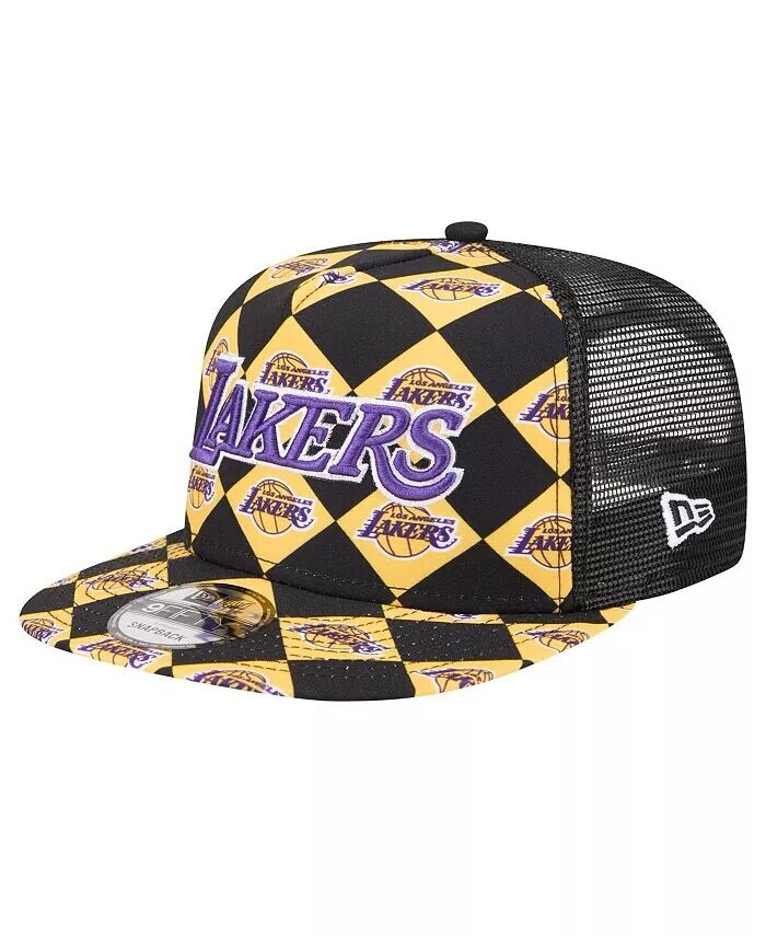 Мужская черная кепка Snapback Los Angeles Lakers Seeing Diamonds с А-образной рамкой Trucker 9FIFTY New Era, черный 
Мужская черная кепка Snapback Los Angeles Lakers Seeing Diamonds с А-образной рамкой Trucker 9FIFTY New Era, черный
