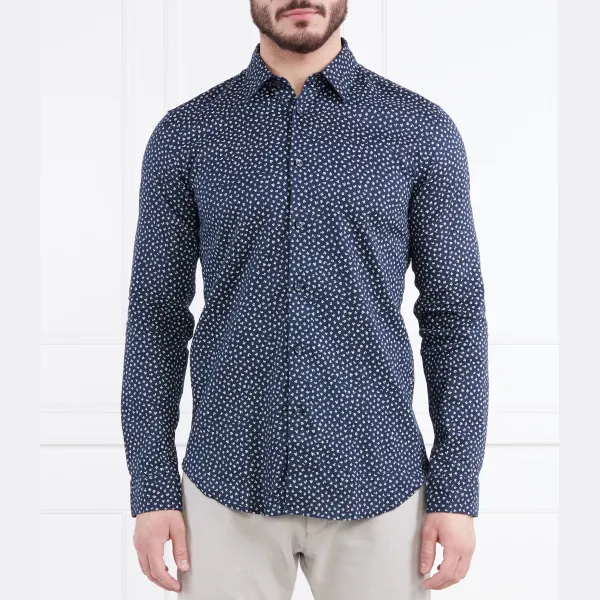 Roger_F льняная рубашка узкого кроя Boss, синий
Roger_F льняная рубашка узкого кроя Boss, синий