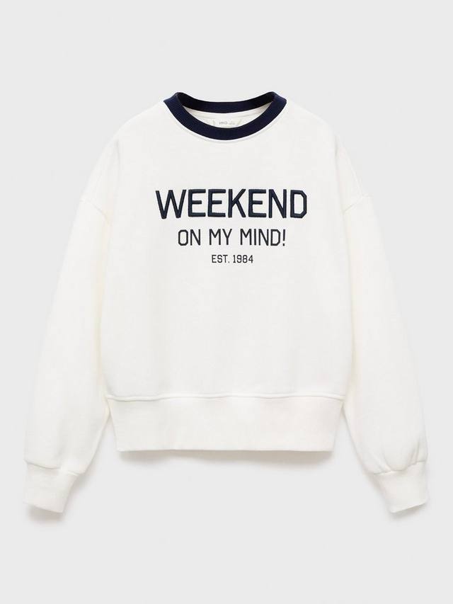 Детский свитшот для выходных Mango, Natural White
Детский свитшот для выходных Mango, Natural White