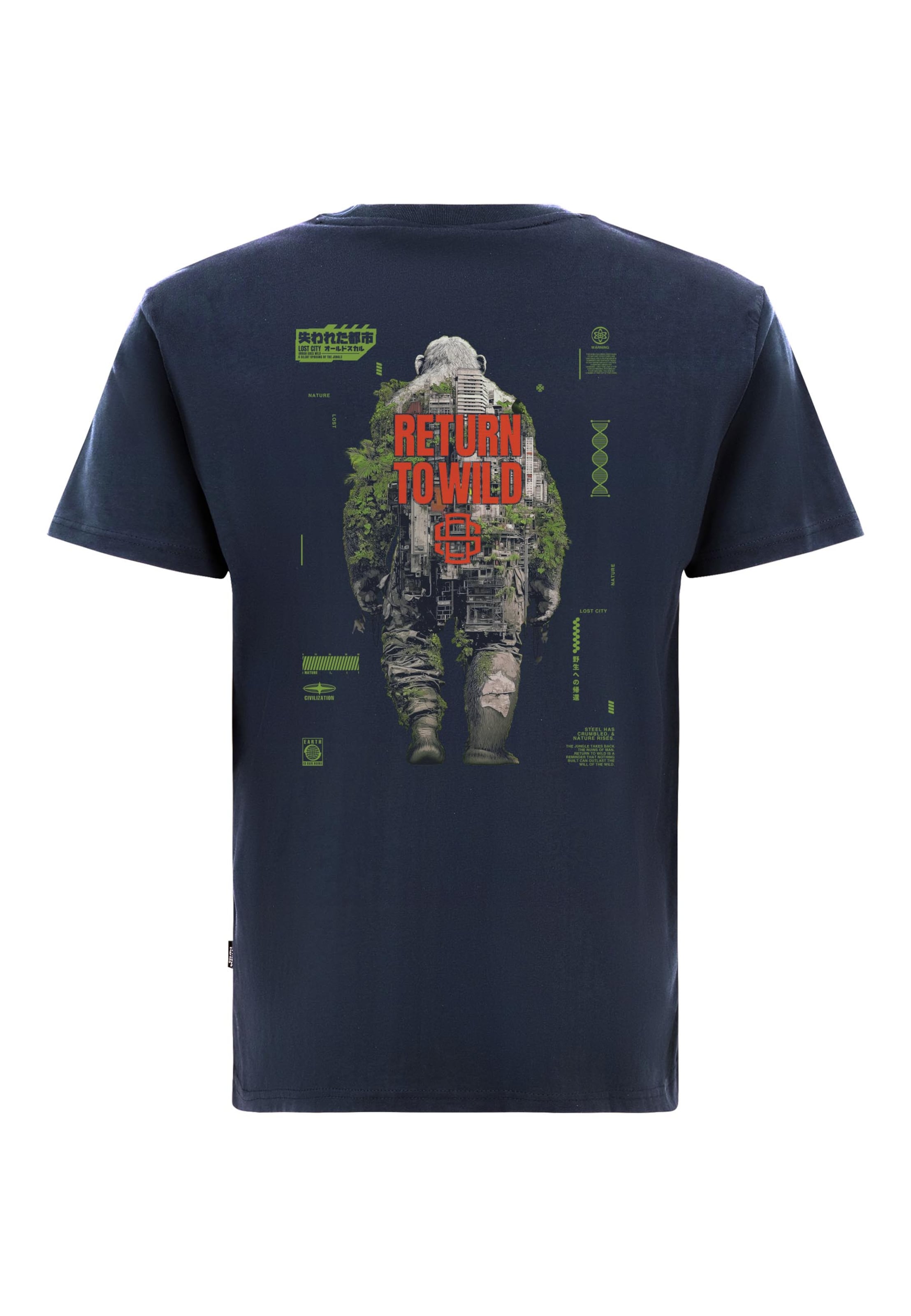 Oldskull Футболка 'Wrldvibe Urban Jungle Graphic' в темно-синем цвете
Oldskull Футболка 'Wrldvibe Urban Jungle Graphic' в темно-синем цвете