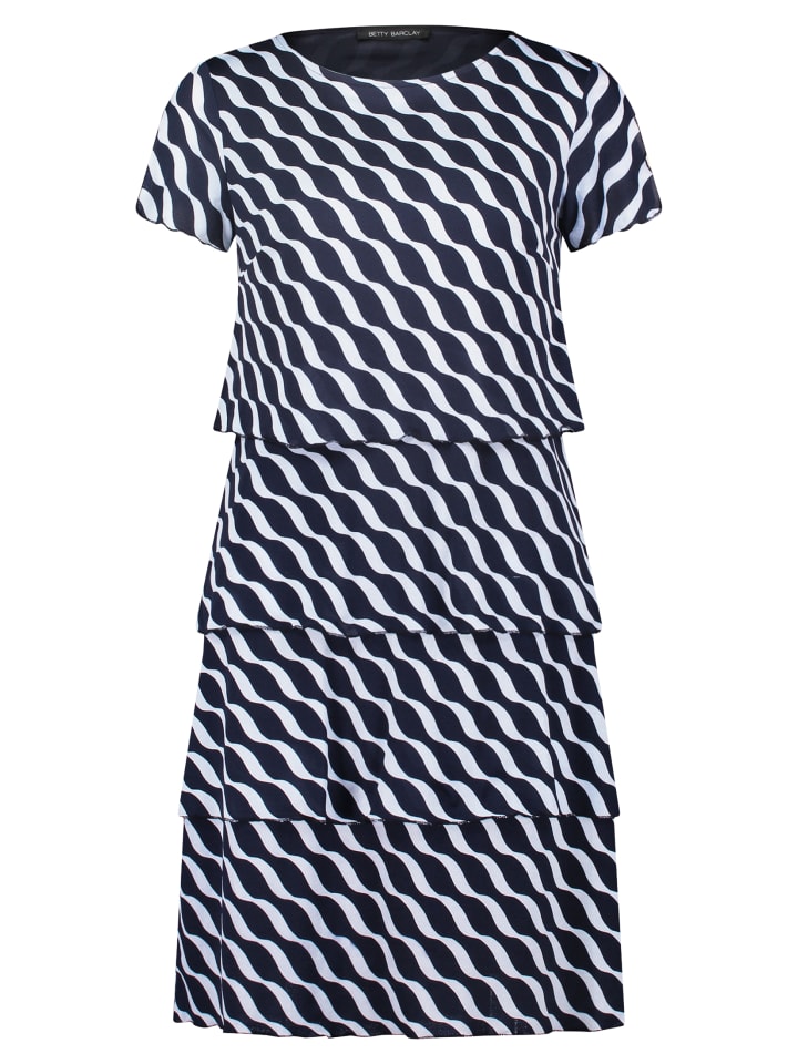 Короткое платье Betty Barclay Stufenkleid mit Flügelärmeln, цвет Dunkelblau/Weiß
Короткое платье Betty Barclay Stufenkleid mit Flügelärmeln, цвет Dunkelblau/Weiß