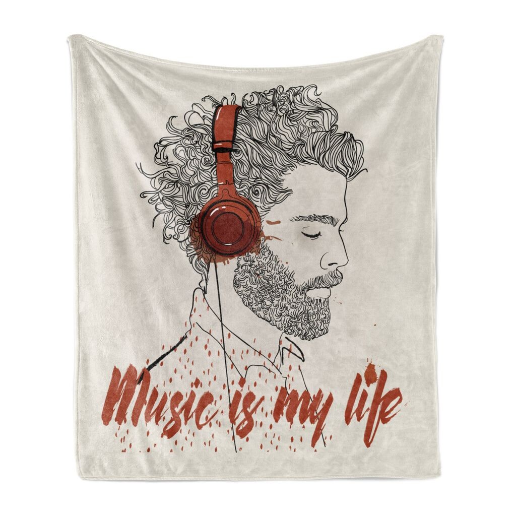 ABAKUHAUS Music is my life Мягкое фланелевое флисовое одеяло, Мужчина-хипстер со стилизованными волосами, слушающий музыку, 175 x 230 см, Яичная скорлупа с паприкой, красный
ABAKUHAUS Music is my life Мягкое фланелевое флисовое одеяло, Мужчина-хипстер со стилизованными волосами, слушающий музыку, 175 x 230 см, Яичная скорлупа с паприкой, красный