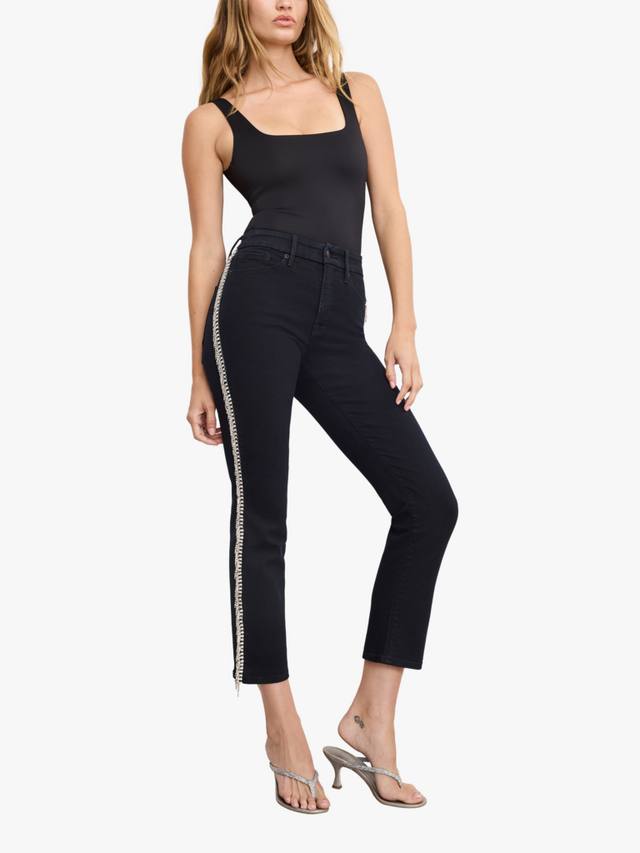 Прямые джинсы Good Legs с эффектом бриллиантов Good American, Black
Прямые джинсы Good Legs с эффектом бриллиантов Good American, Black