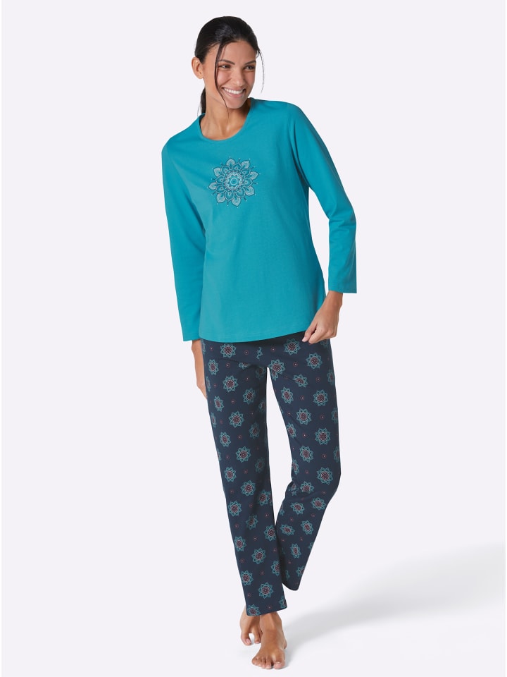 Comtessa Пижама с принтом бирюзового и темно-синего цвета
Comtessa Пижама с принтом бирюзового и темно-синего цвета