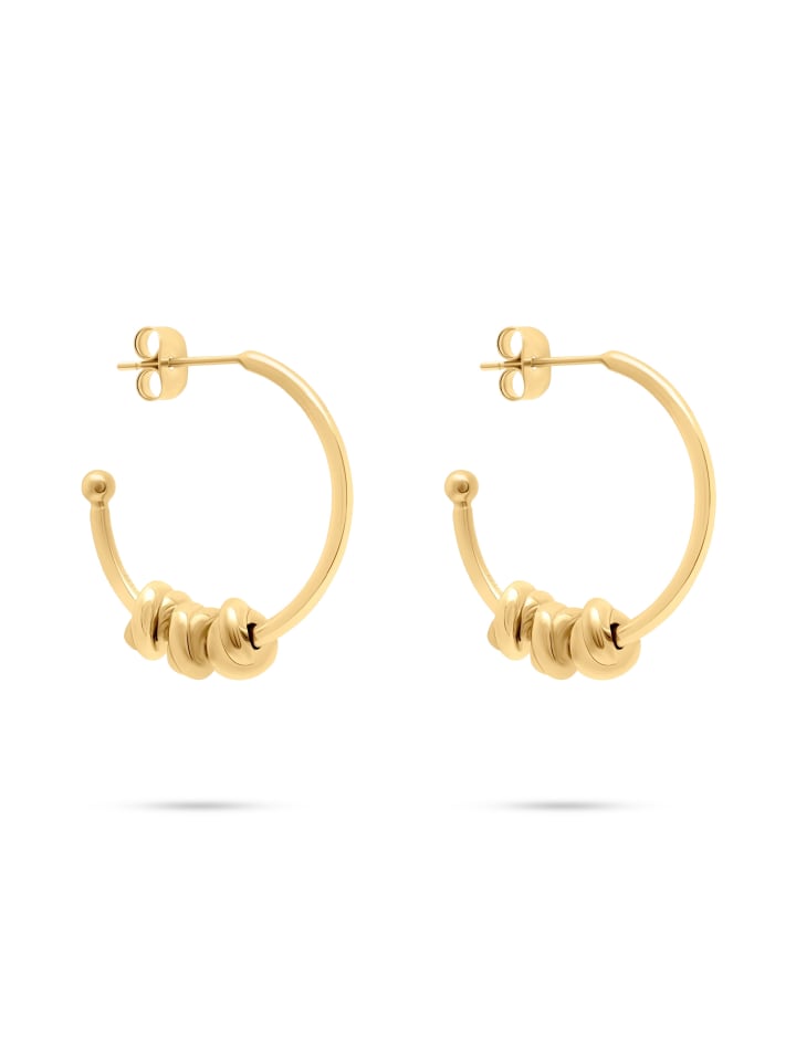 s.Oliver Серьги-кольца с золотыми деталями в виде узелков
s.Oliver Серьги-кольца с золотыми деталями в виде узелков