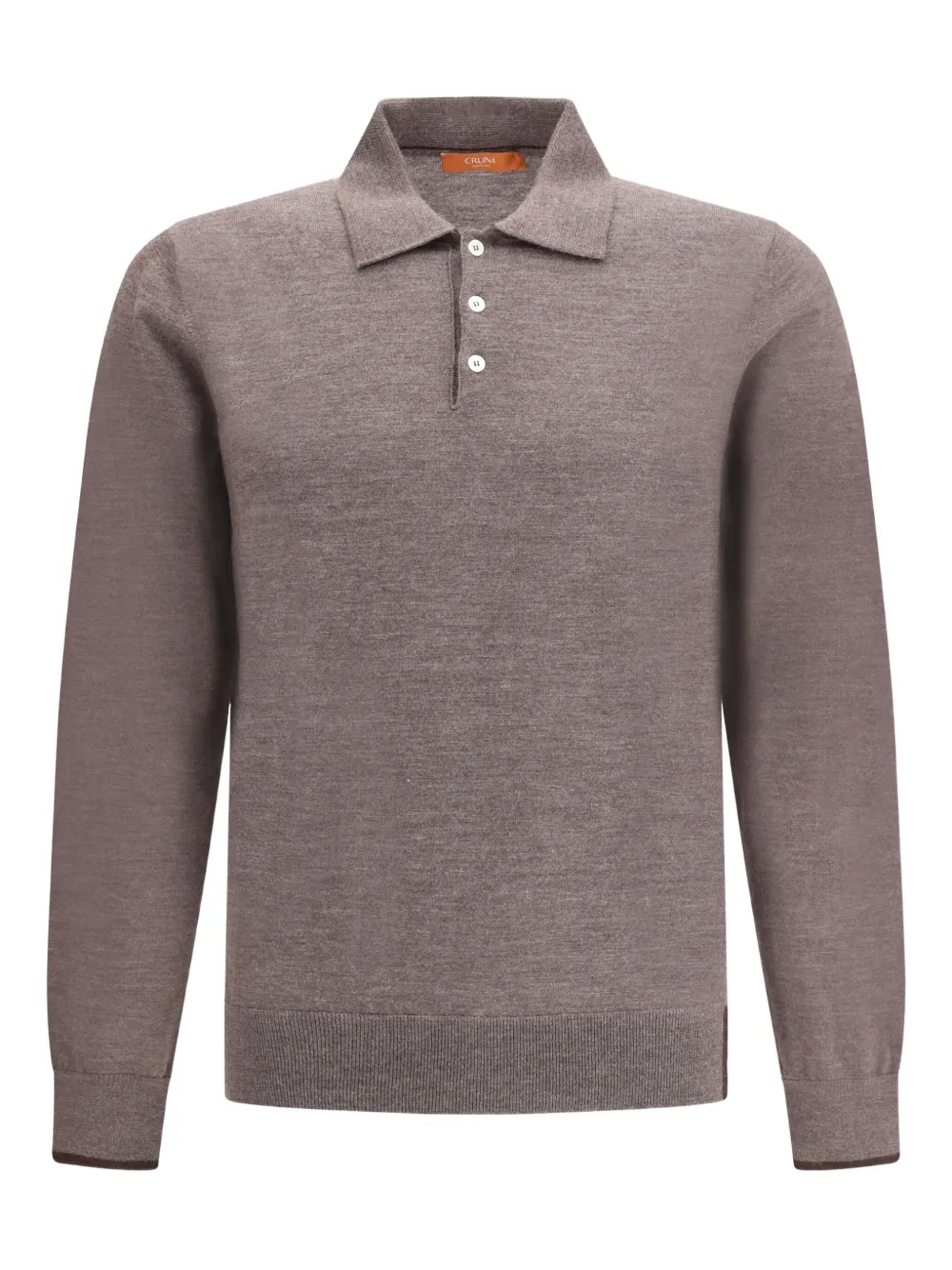 Вязаное поло с длинными рукавами Cruna, серый 
Вязаное поло с длинными рукавами Cruna, серый