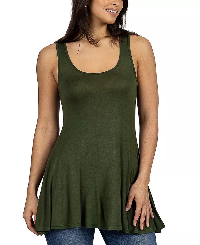 Женская туника без рукавов с круглым вырезом 24seven Comfort Apparel, зеленый
Женская туника без рукавов с круглым вырезом 24seven Comfort Apparel, зеленый