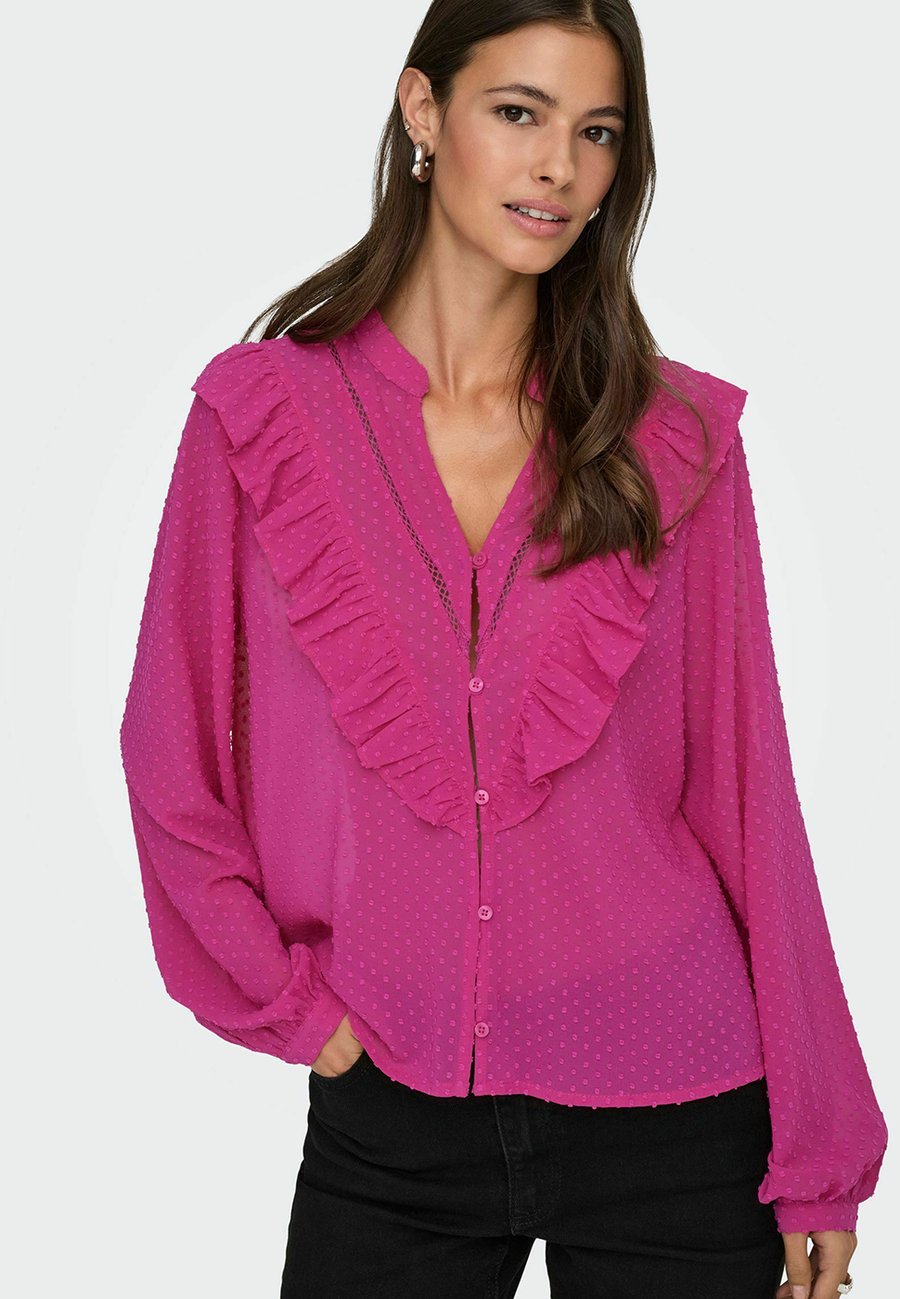 Блуза JDY Button-down blouse, Fuchsia Red/Neon Pink
Блуза JDY Button-down blouse, Fuchsia Red/Neon Pink