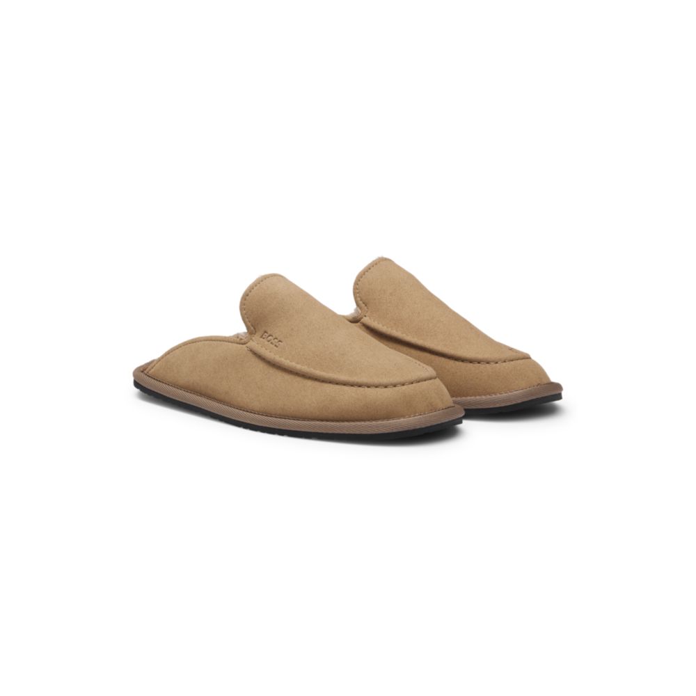 Кроссовки Microfibre slippers with rubber sole BOSS, бежевый
Кроссовки Microfibre slippers with rubber sole BOSS, бежевый