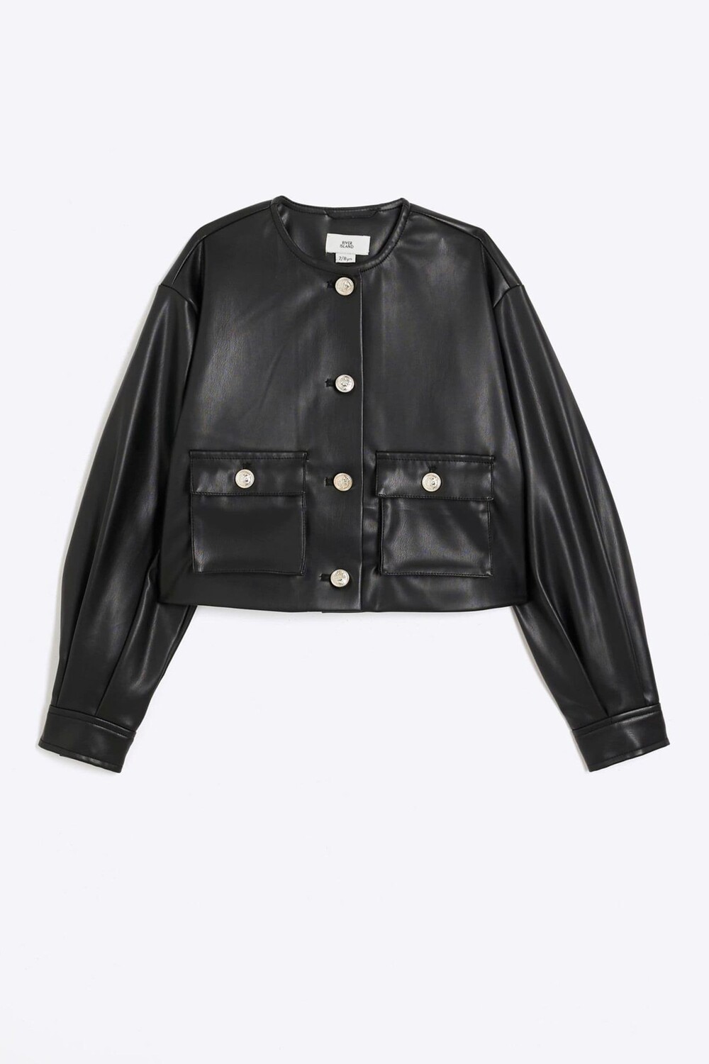 Куртка свободного кроя из искусственной кожи для девочек River Island, черный
Куртка свободного кроя из искусственной кожи для девочек River Island, черный