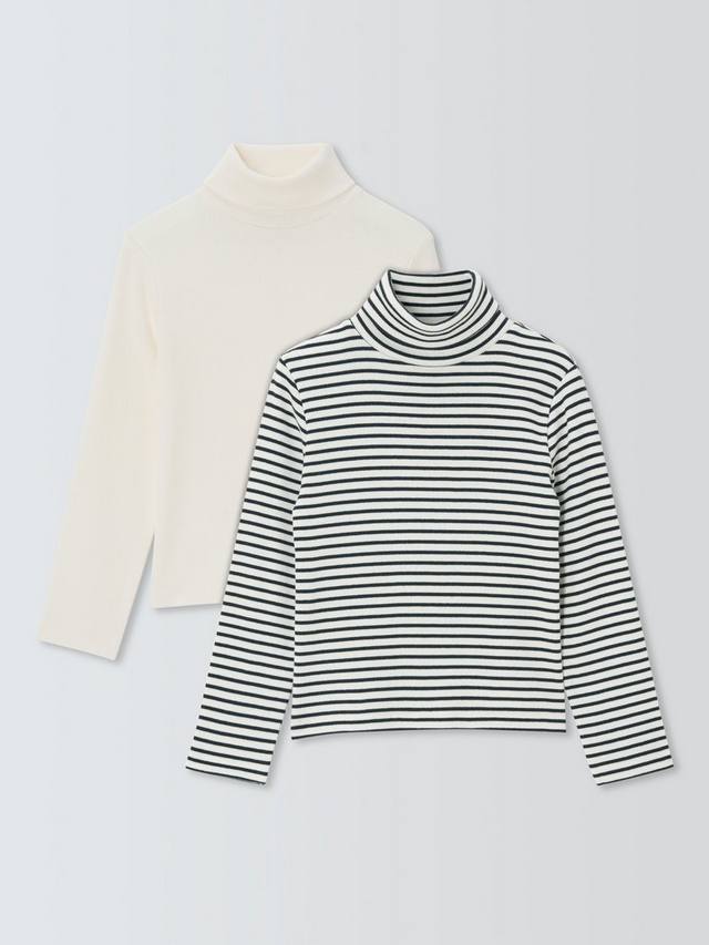 Детские топы с отворотом на воротнике из ребристого трикотажа, однотонные и в полоску John Lewis, Pack of 2, Multi
Детские топы с отворотом на воротнике из ребристого трикотажа, однотонные и в полоску John Lewis, Pack of 2, Multi