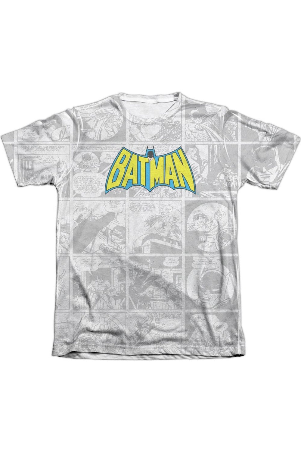 Футболка с коротким рукавом из полиэстера/хлопка DC Comics Vintage Bat Strip для взрослых 65/35 Gildan, белый 
Футболка с коротким рукавом из полиэстера/хлопка DC Comics Vintage Bat Strip для взрослых 65/35 Gildan, белый