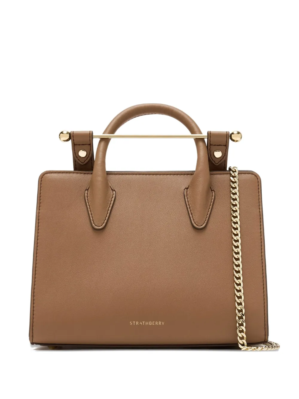 Сумка-тоут с ручкой сверху и цепочным ремнем Strathberry, коричневый
Сумка-тоут с ручкой сверху и цепочным ремнем Strathberry, коричневый