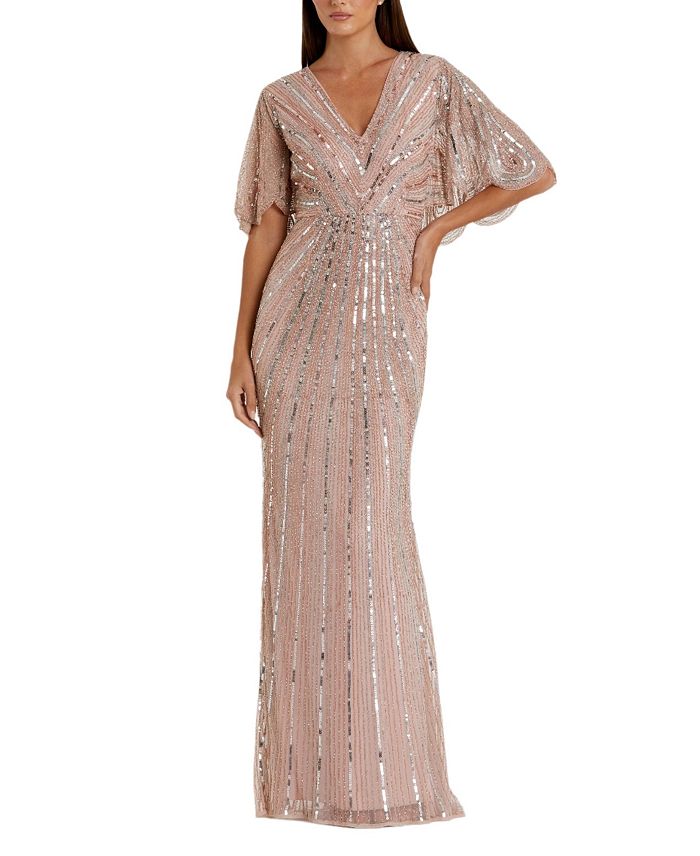 Платье-футляр с V-образным вырезом и рукавами-накидкой, расшитое пайетками Mac Duggal, мультиколор
Платье-футляр с V-образным вырезом и рукавами-накидкой, расшитое пайетками Mac Duggal, мультиколор