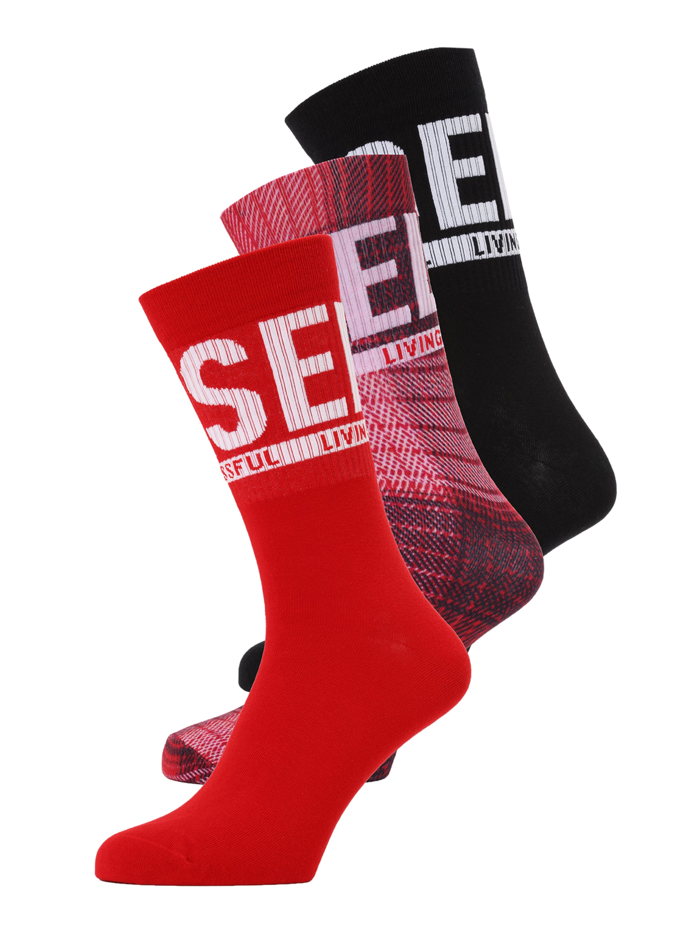DIESEL Носки в цветах Red, Wine Red, Black
DIESEL Носки в цветах Red, Wine Red, Black
