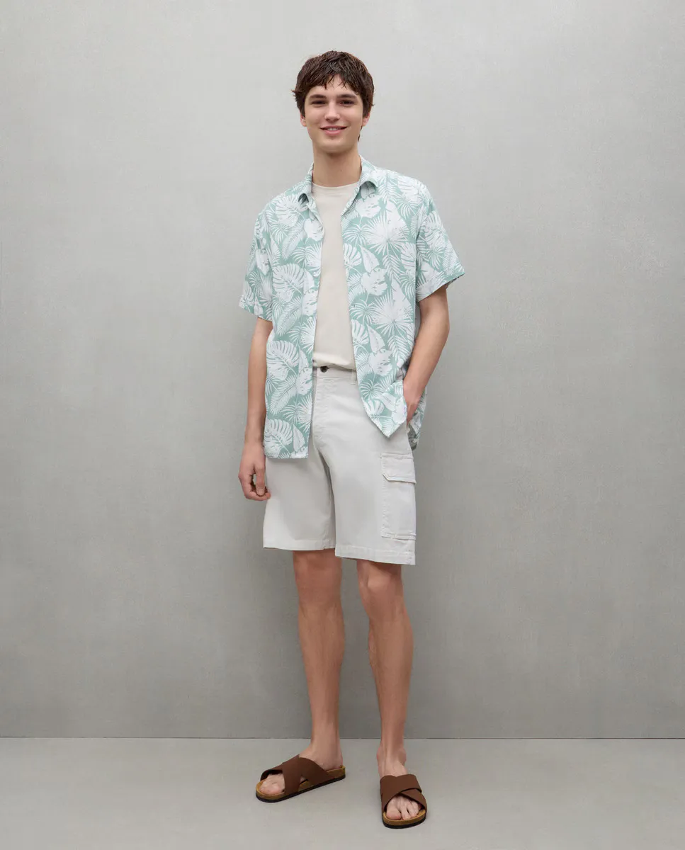 Мужские хлопковые шорты-бермуды с множеством карманов, окрашенные в готовом виде Easy Wear, цвет Hielo
Мужские хлопковые шорты-бермуды с множеством карманов, окрашенные в готовом виде Easy Wear, цвет Hielo