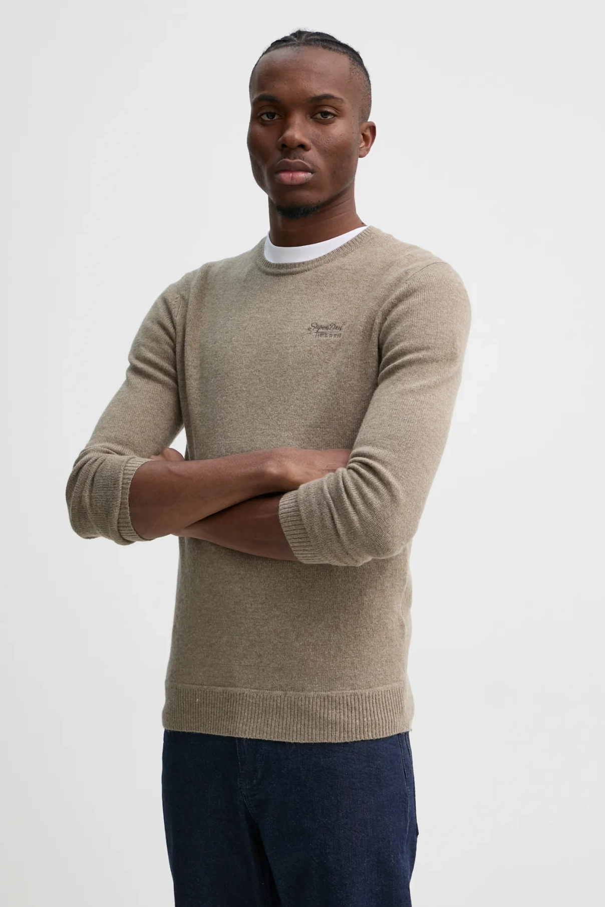 Свитер из смесовой шерсти Superdry, коричневый
Свитер из смесовой шерсти Superdry, коричневый