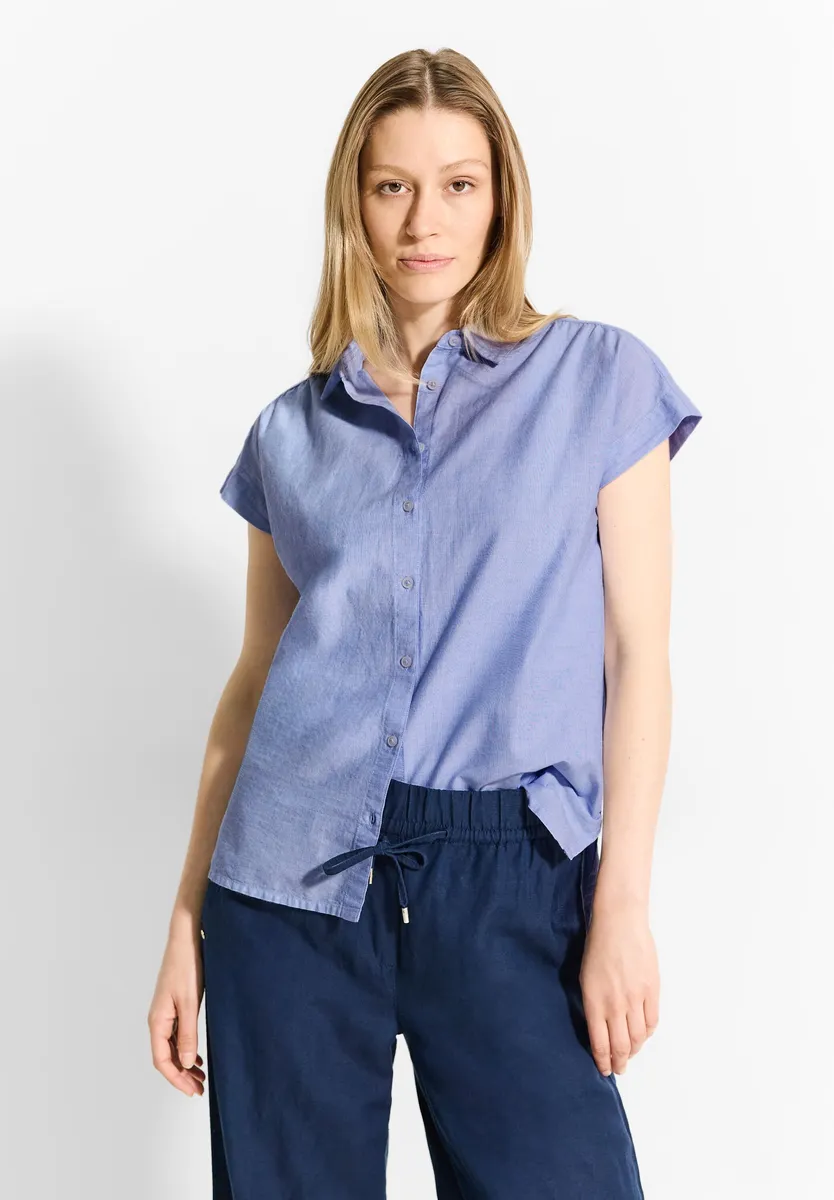 Блузка Cecil с короткими рукавами и планкой на пуговицах, цвет Blouse Blue
Блузка Cecil с короткими рукавами и планкой на пуговицах, цвет Blouse Blue