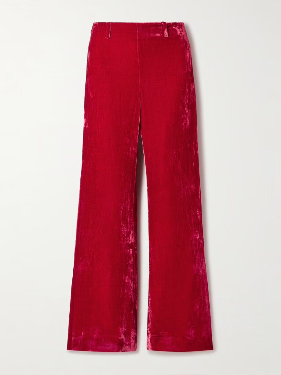 Расклешенные брюки Charlie из мятого бархата Alix Of Bohemia, красный
Расклешенные брюки Charlie из мятого бархата Alix Of Bohemia, красный