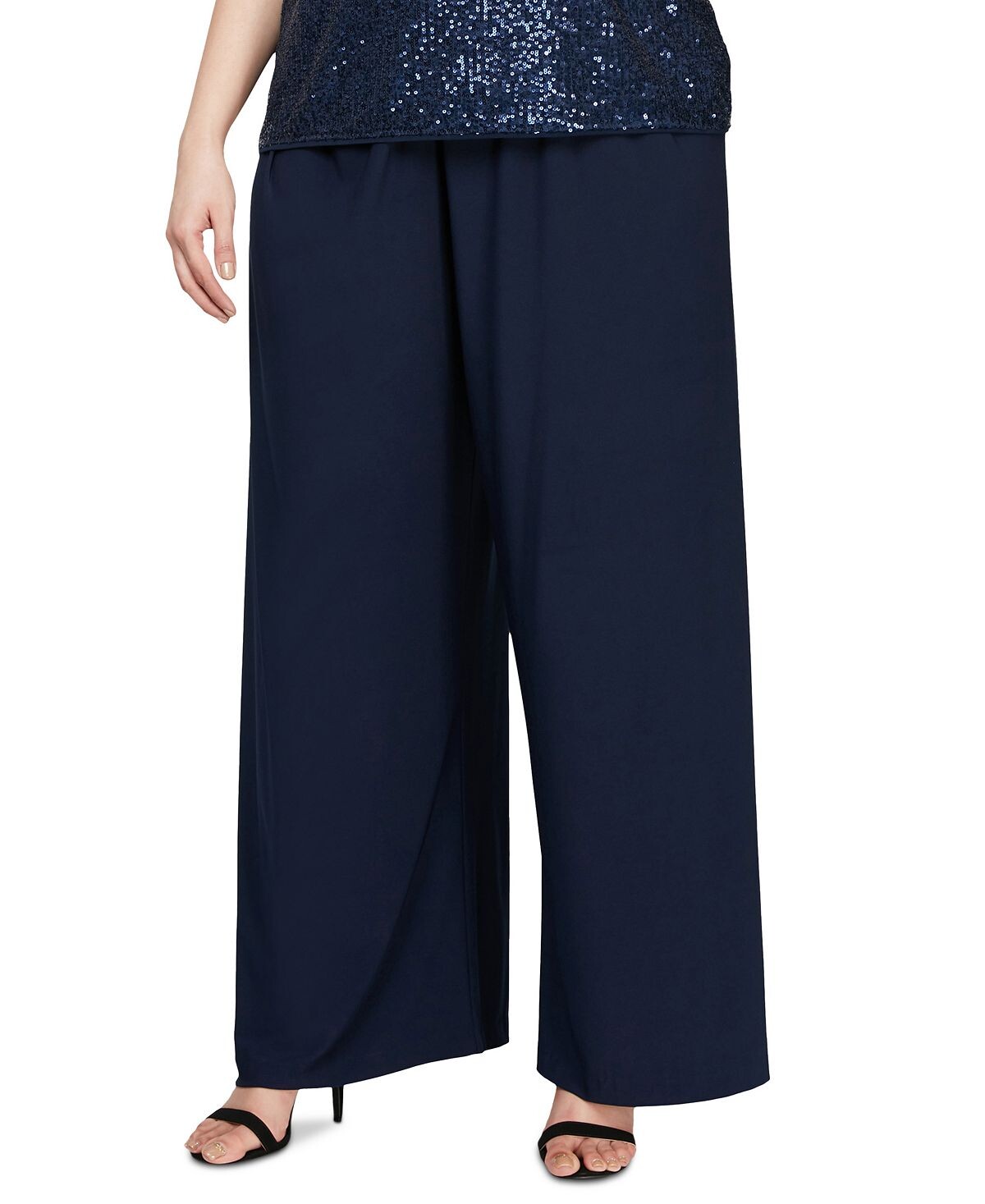 Широкие брюки больших размеров Alex Evenings, синий
Широкие брюки больших размеров Alex Evenings, синий