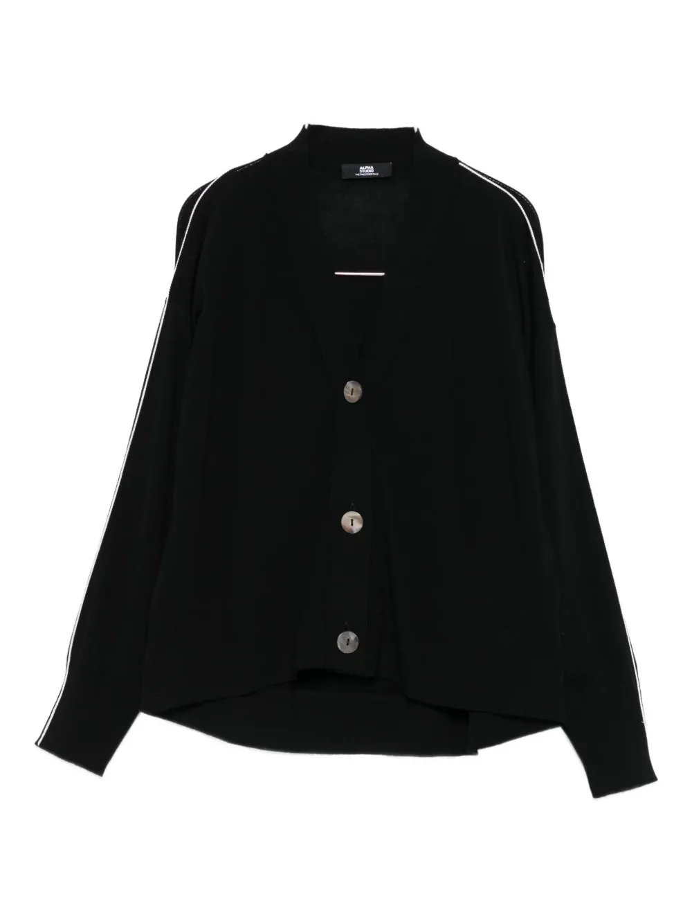 Кардиган с контрастной отделкой Alpha Studio, черный
Кардиган с контрастной отделкой Alpha Studio, черный